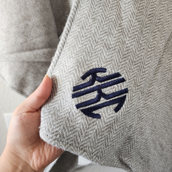 Barbour Tartan Open Front Poncho Cape Knit Woven Gray Winter Warm Minimalist OS - Picture 6 of 12